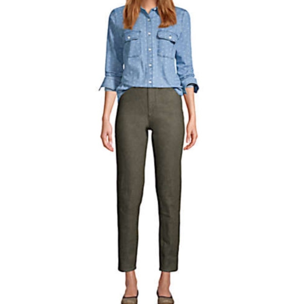 High Rise Straight Leg Ankle Jeans